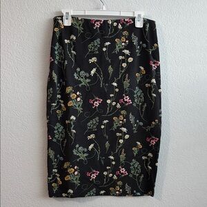 Sanctuary Black Floral Pencil Skirt